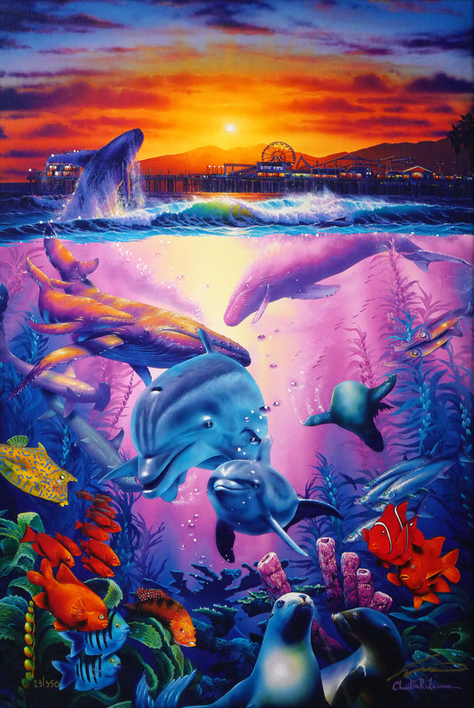 クリスチャン ラッセン(Christian Lassen)「ベイウォッチ C/E REM」キャンバスエディション 作品全体画像