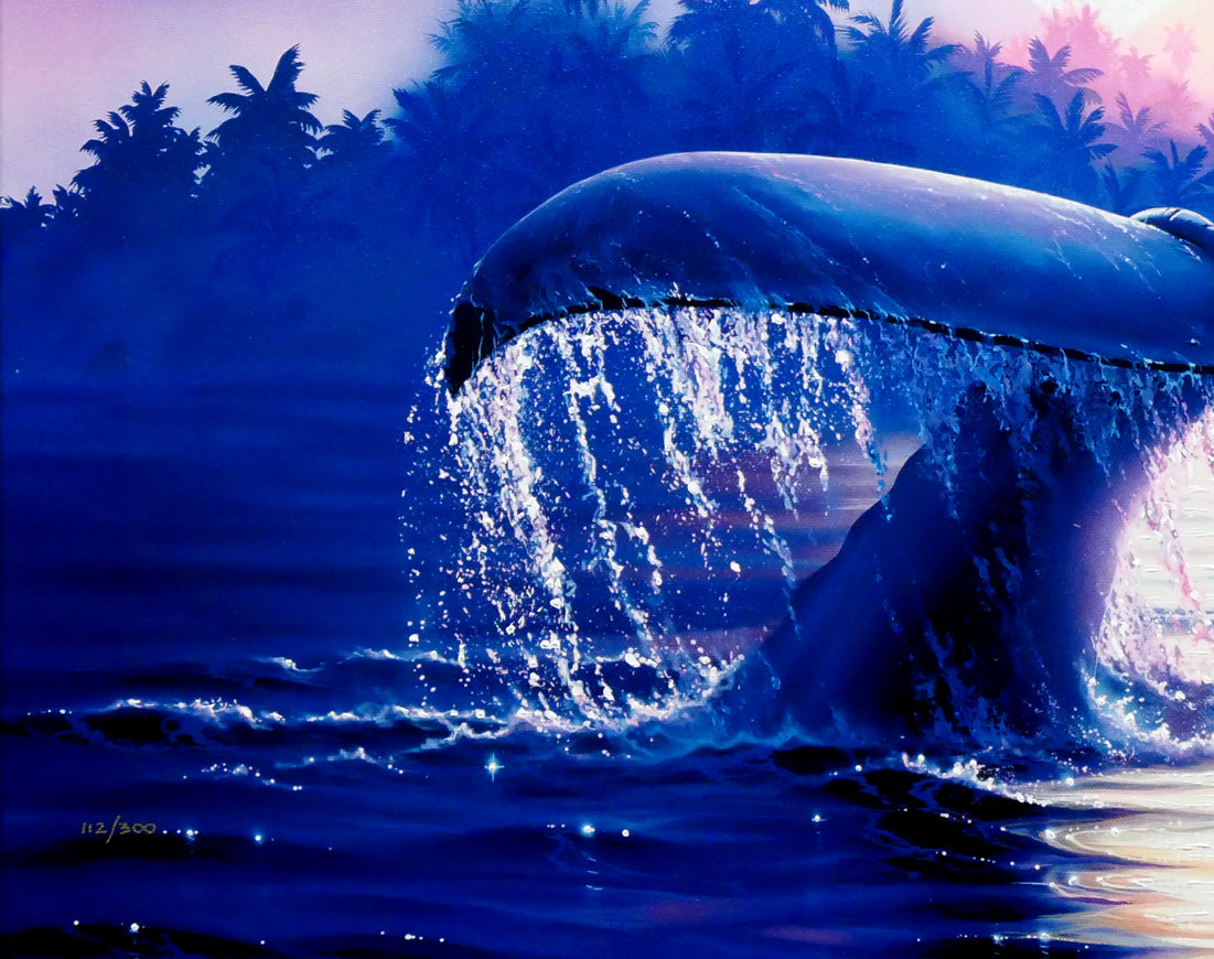 クリスチャン ラッセン(Christian Lassen)「エンシャントミステリー」キャンバスにミクスドメディア版画・手彩色 拡大画像4