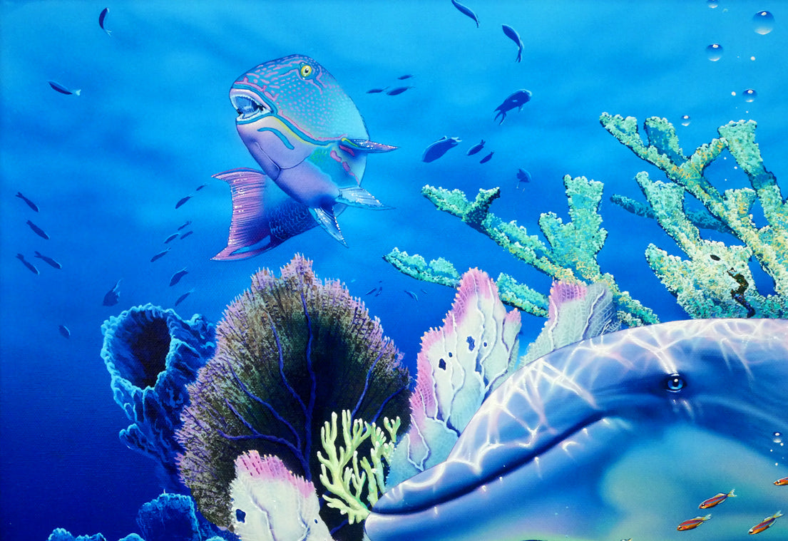 クリスチャン ラッセン(Christian Lassen)「マザーズミラクル」キャンバスエディション 拡大画像1