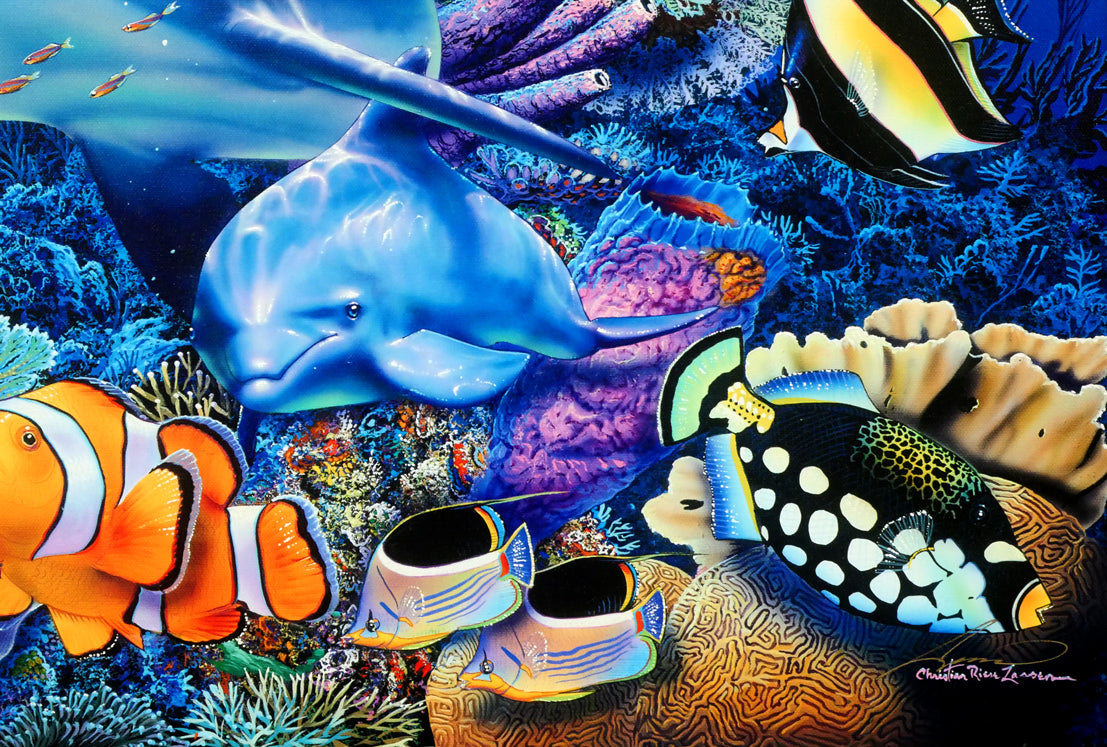 クリスチャン ラッセン(Christian Lassen)「マザーズミラクル」キャンバスエディション 拡大画像4