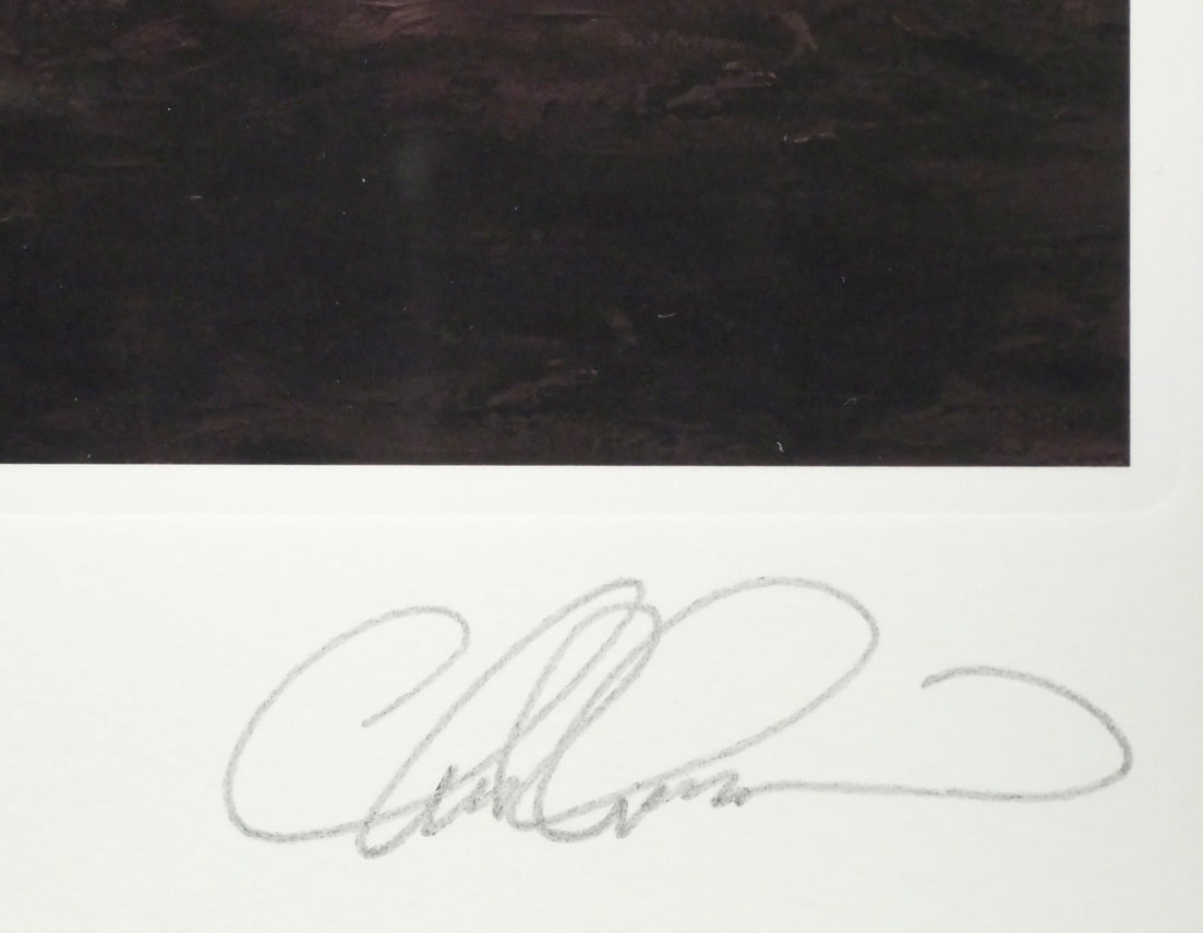 クリスチャン ラッセン(Christian Lassen)「ラハイナハーバーショア(クアドラドーン)S」ミクスドメディア版画 本人直筆鉛筆サイン