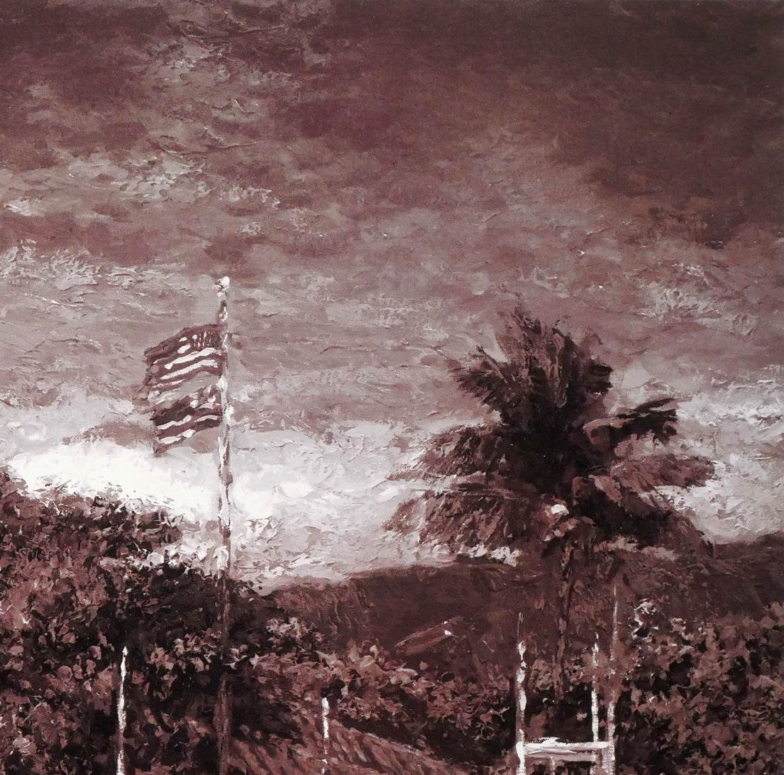 クリスチャン ラッセン(Christian Lassen)「ラハイナハーバーショア(クアドラドーン)S」ミクスドメディア版画 拡大画像2