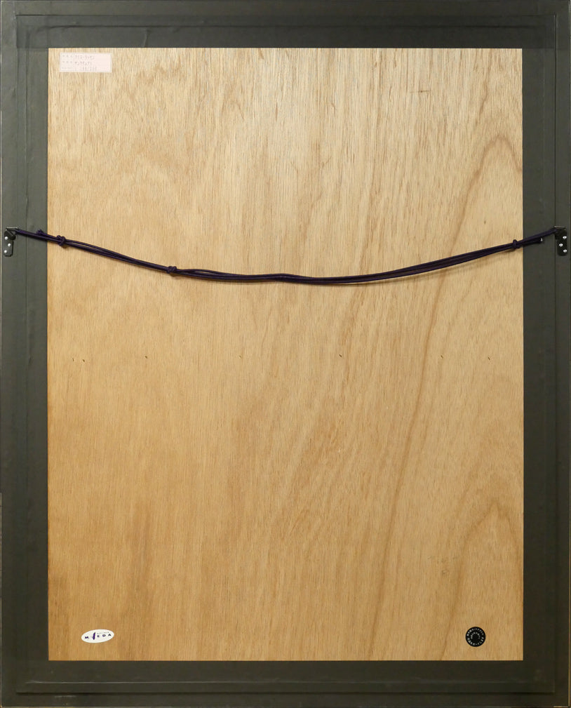 クリスチャン ラッセン(Christian Lassen)「サンクチュアリ」シルクスクリーン版画 額縁裏側画像