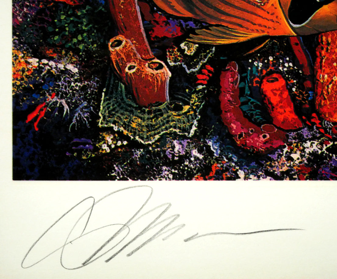 クリスチャン ラッセン(Christian Lassen)「サンクチュアリ」シルクスクリーン版画 本人直筆鉛筆サイン