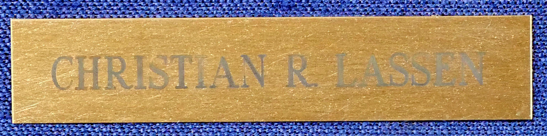 クリスチャン ラッセン(Christian Lassen)「セレニティ(ハワイ販売品)」キャンバスにミクスドメディア版画・手彩色 額装プレート拡大画像