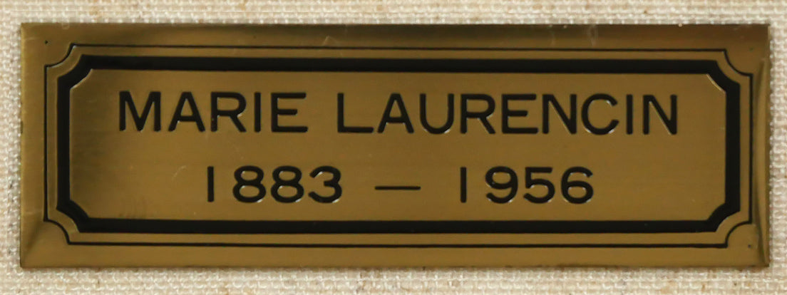 マリー ローランサン(Marie Laurencin)「エアの尼僧院長」エッチング(銅版画) 額装プレート画像