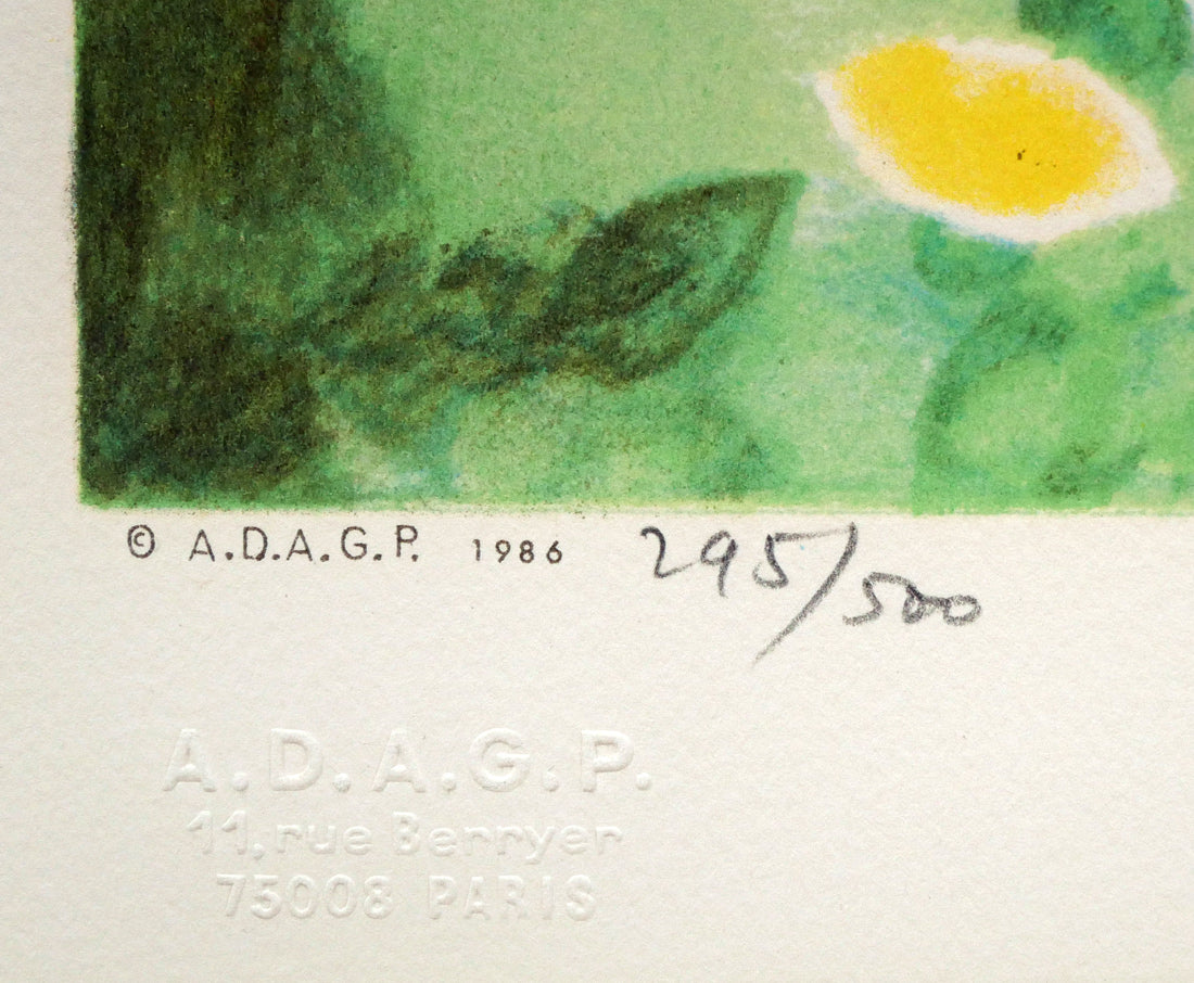 マリー ローランサン(Marie Laurencin)「椿姫・9」リトグラフ 限定番号(ed,295/500)