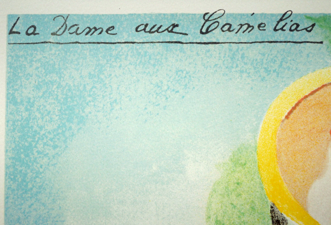 マリー ローランサン(Marie Laurencin)「椿姫・9」リトグラフ 版上タイトル