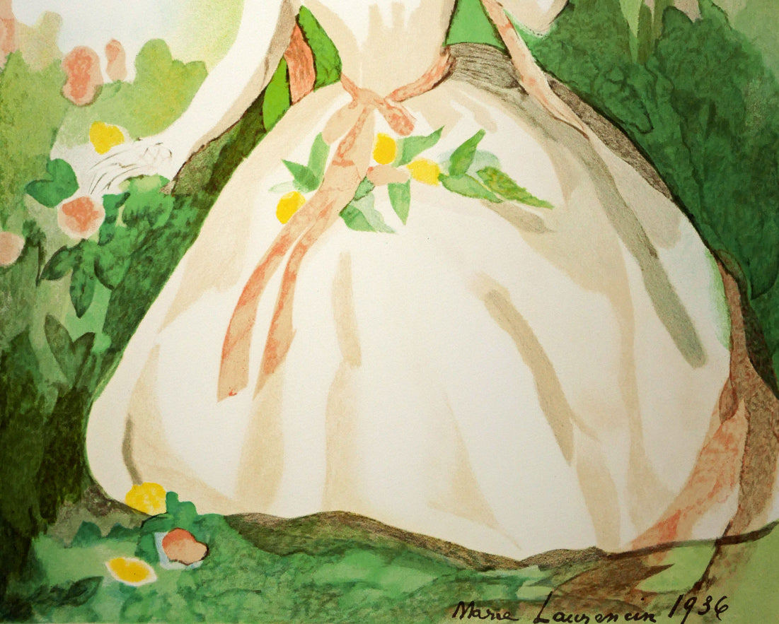 マリー ローランサン(Marie Laurencin)「椿姫・9」リトグラフ 拡大画像2