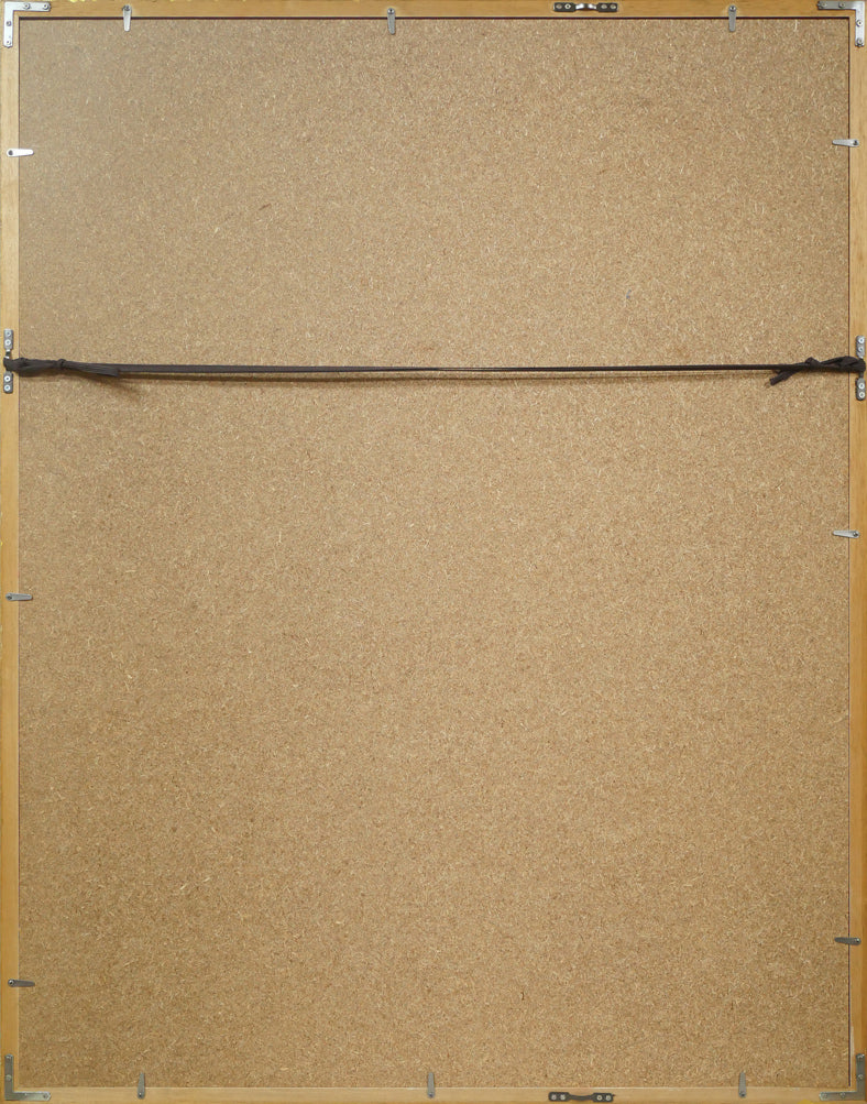 アンリ・ド・トゥールーズ=ロートレック(Henri de TOULOUSE=LAUTREC)「Aristide Bruant」リトポスター 額縁裏側画像