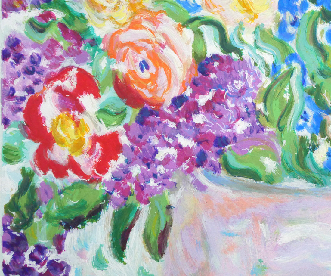 レスリー セイヤー(Leslie SAYOUR)「ブルーリボンベイス」シルクスクリーン版画 拡大画像3