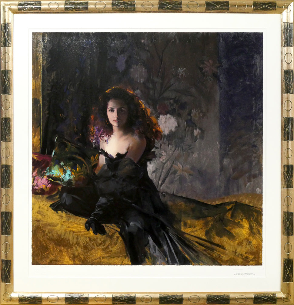 トレンツ リャド(Torrents LLADO)「カロリーナ・アミーゴ嬢」シルクスクリーン版画