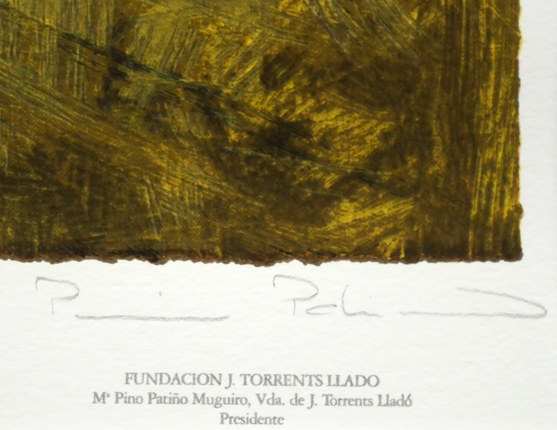 トレンツ リャド(Torrents LLADO)「カロリーナ・アミーゴ嬢」シルクスクリーン版画 遺族(財団)サイン入り