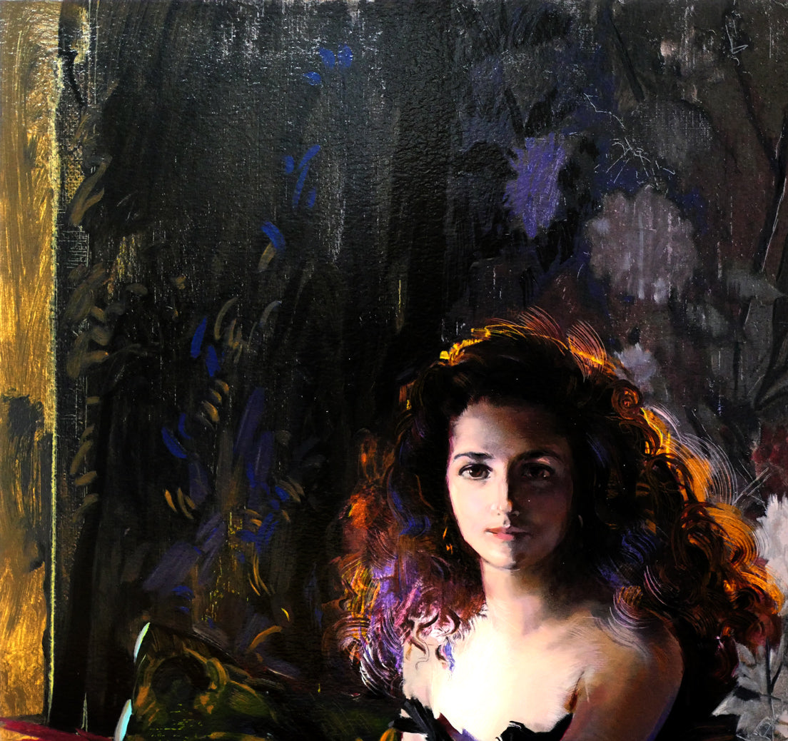 トレンツ リャド(Torrents LLADO)「カロリーナ・アミーゴ嬢」シルクスクリーン版画 拡大画像1