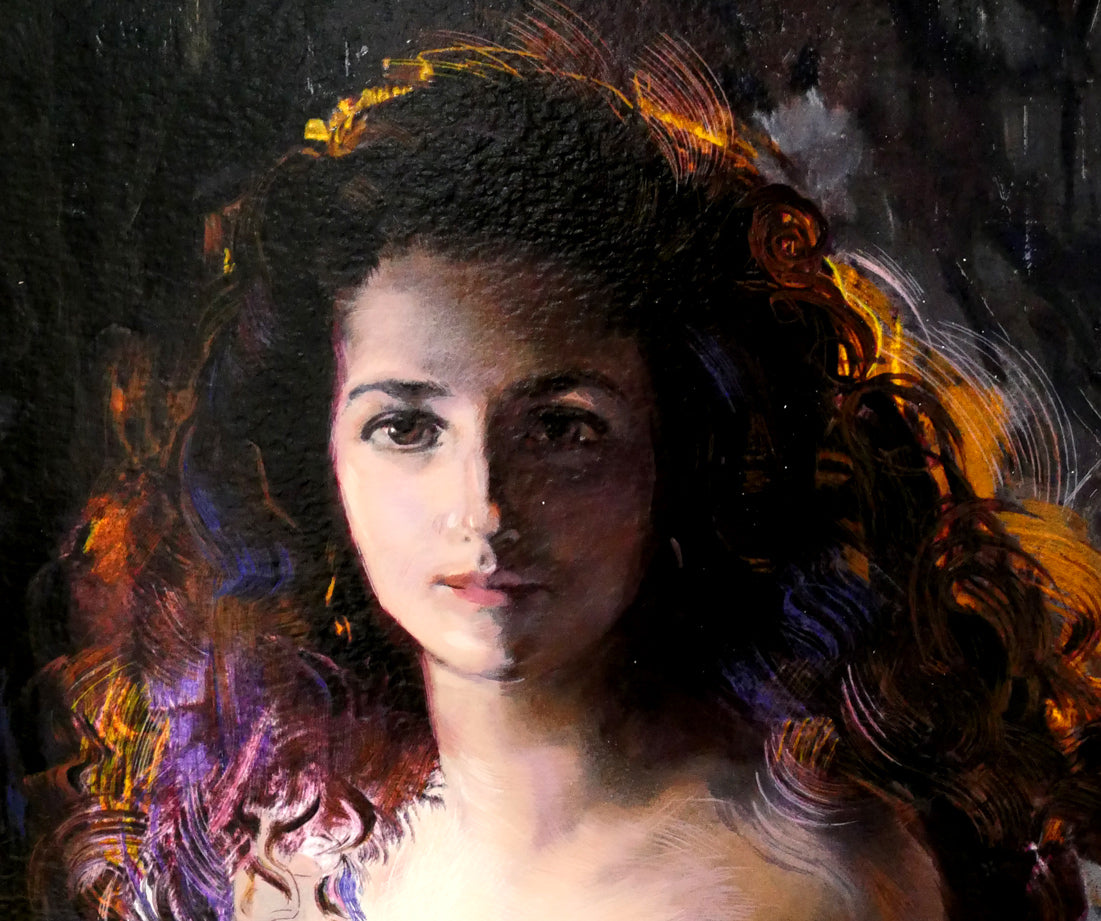 トレンツ リャド(Torrents LLADO)「カロリーナ・アミーゴ嬢」シルクスクリーン版画 拡大画像5