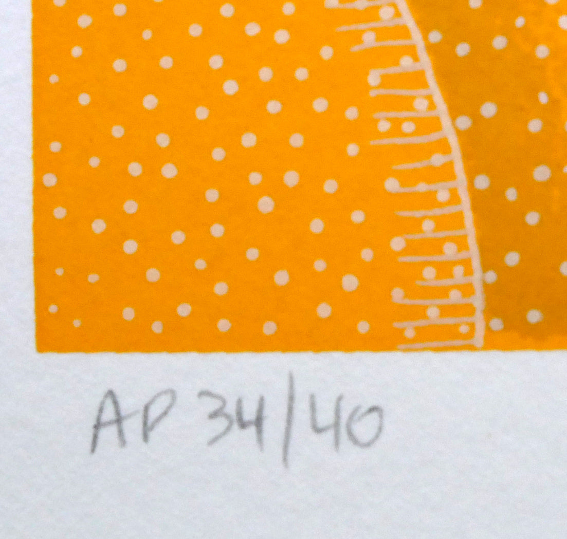 トーマス マックナイト(Thomas McKNIGHT)「マントン(Menton)」シルクスクリーン版画 限定番号(ed,AP=作家保存版34/40)