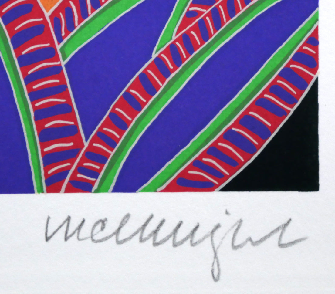 トーマス マックナイト(Thomas McKNIGHT)「マントン(Menton)」シルクスクリーン版画 本人直筆鉛筆サイン