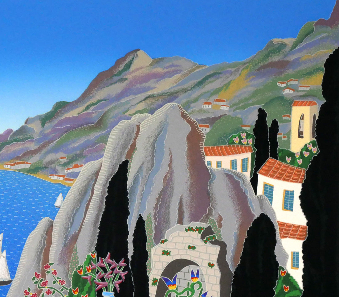 トーマス マックナイト(Thomas McKNIGHT)「マントン(Menton)」シルクスクリーン版画 拡大画像2