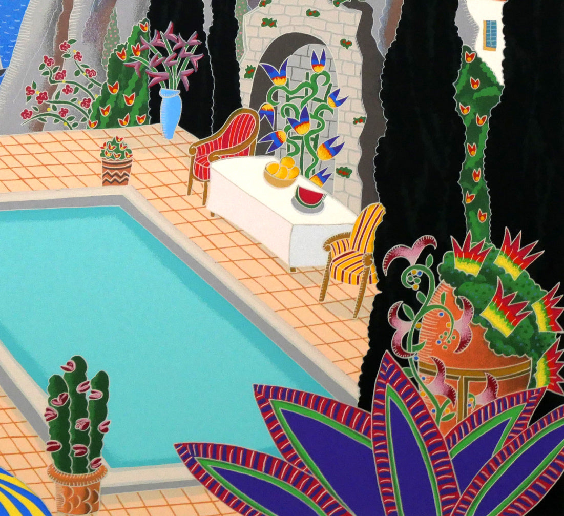 トーマス マックナイト(Thomas McKNIGHT)「マントン(Menton)」シルクスクリーン版画 拡大画像5