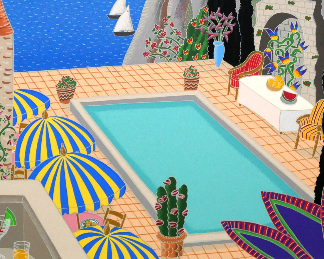 トーマス マックナイト(Thomas McKNIGHT)「マントン(Menton)」シルクスクリーン版画 拡大画像4