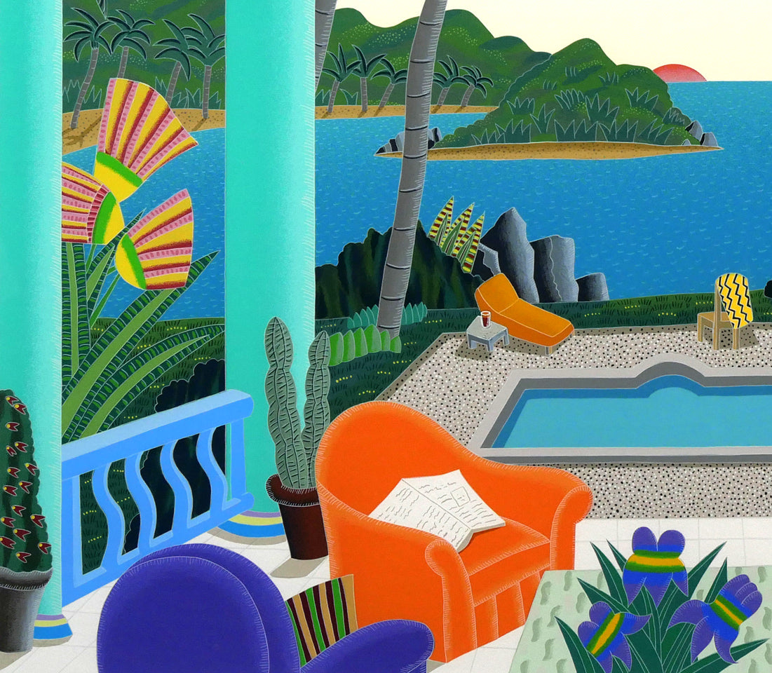 トーマス マックナイト(Thomas McKNIGHT)「マスティック パビリオン」シルクスクリーン版画 拡大画像3