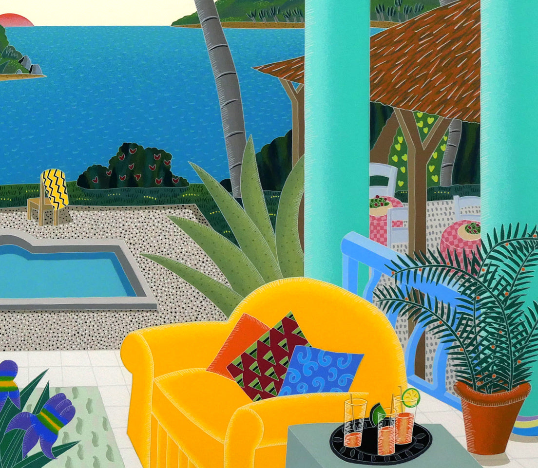 トーマス マックナイト(Thomas McKNIGHT)「マスティック パビリオン」シルクスクリーン版画 拡大画像4