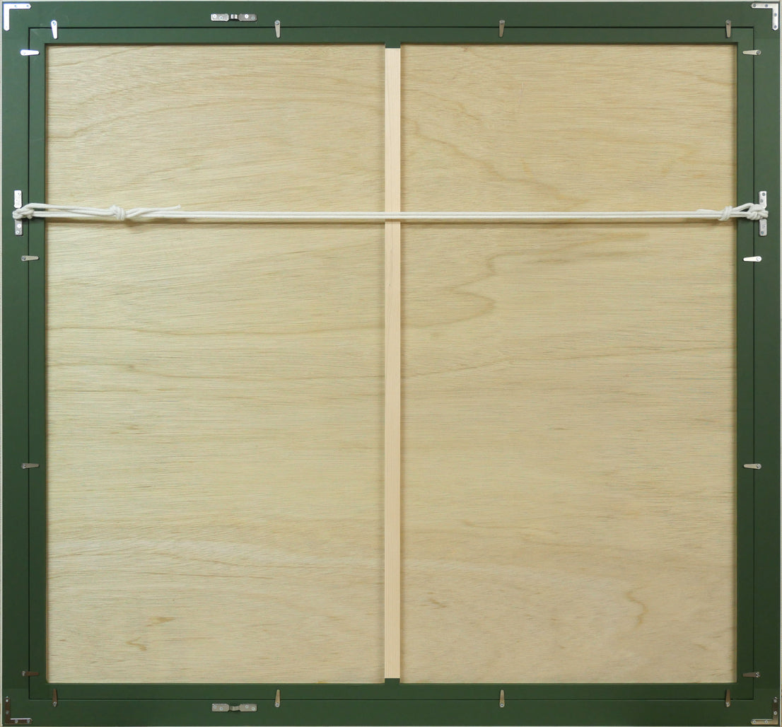 トーマス マックナイト(Thomas McKNIGHT)「ロックフェラーセンター」シルクスクリーン版画 額縁裏側画像