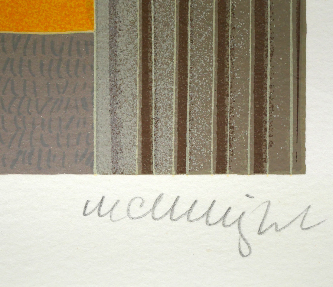 トーマス マックナイト(Thomas McKNIGHT)「ロックフェラーセンター」シルクスクリーン版画 本人直筆鉛筆サイン