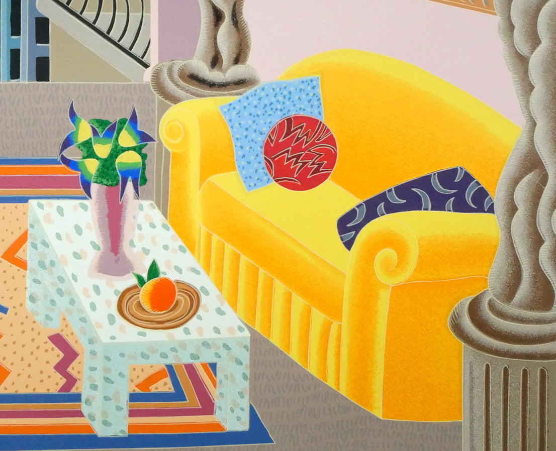 トーマス マックナイト(Thomas McKNIGHT)「ロックフェラーセンター」シルクスクリーン版画 拡大画像7