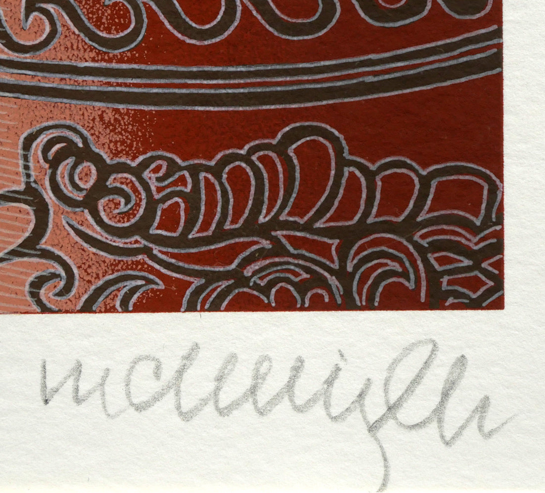 トーマス マックナイト(Thomas McKNIGHT)「イエローミュージックルーム」シルクスクリーン版画 本人直筆鉛筆サイン