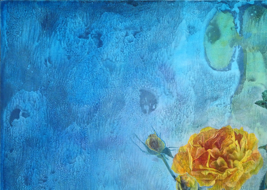 前原秀雄「鮮やかな記憶」テンペラ画・M15号 拡大画像1