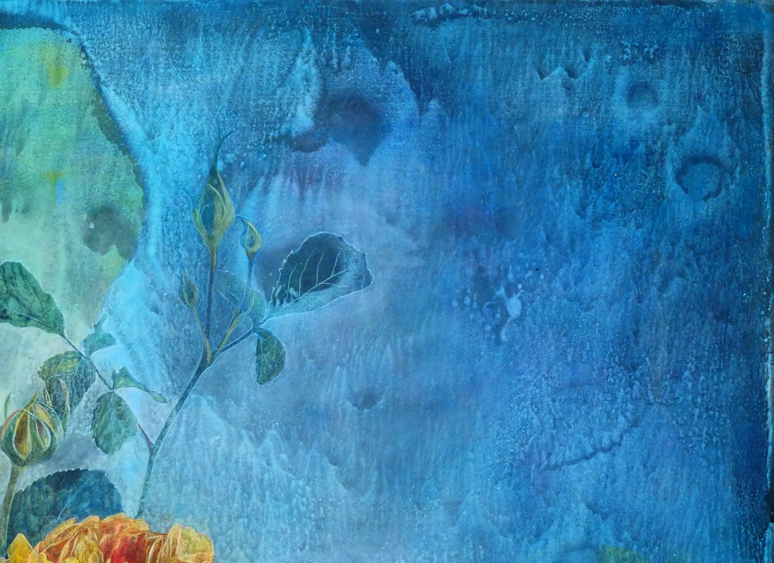 前原秀雄「鮮やかな記憶」テンペラ画・M15号 拡大画像2