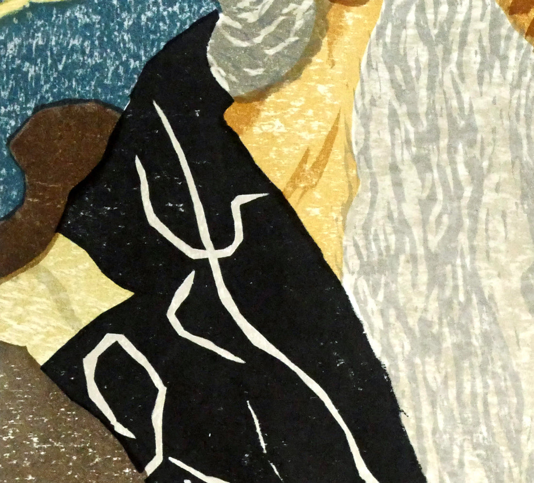 前田政雄「アイヌ」木版画・1959年作 拡大画像4