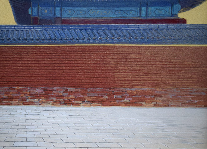 前田正憲「天壇(中国・北京)」日本画・10号 拡大画像4