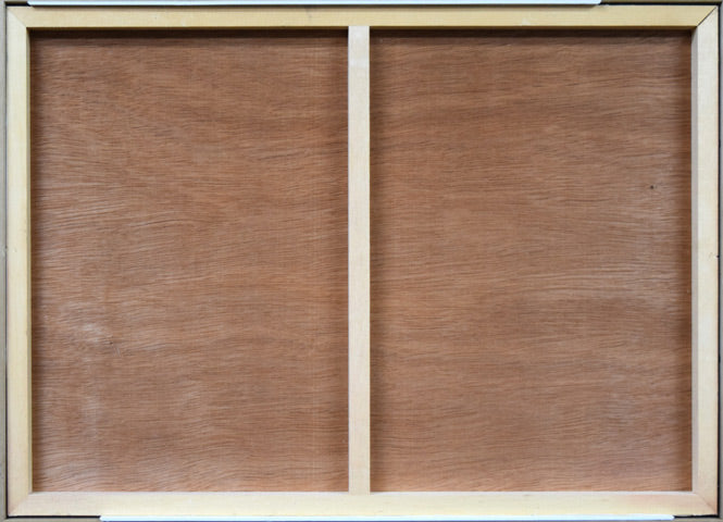 前田正憲「天壇(中国・北京)」日本画・10号 作品裏側画像