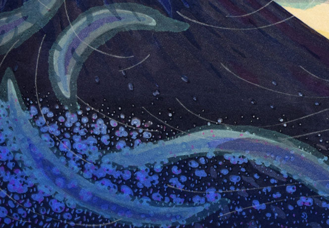 牧野宗則「創世」木版画 拡大画像3