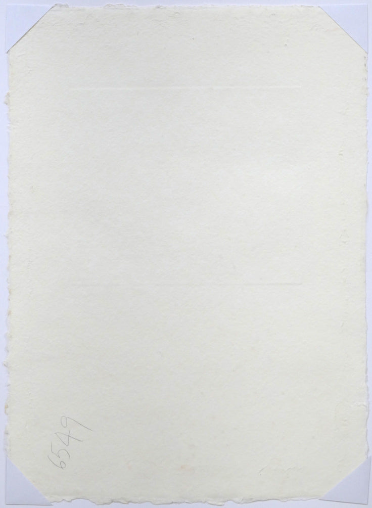 ハビエル マリスカル(JAVIER MARISCAL)「ラクダのいる風景」エッチング(銅版画) 作品シート裏側画像