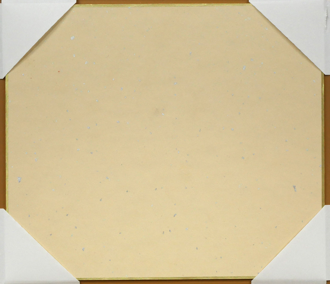 丸木俊「鳩と母子像」墨彩画 作品裏側画像