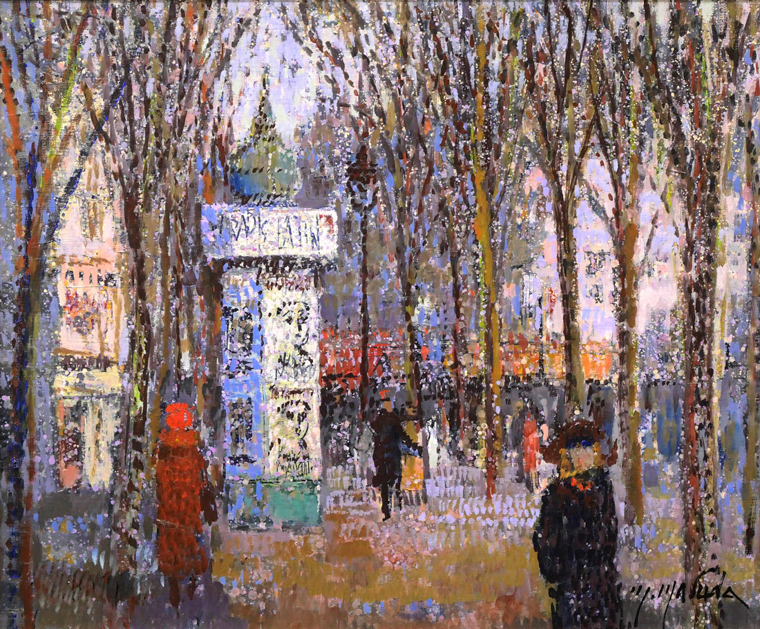 増田誠「アベニユ・デ・ゴブラン(パリ)」油絵・F8号 作品全体拡大画像