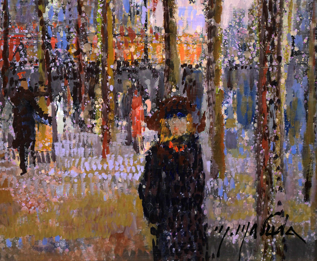 増田誠「アベニユ・デ・ゴブラン(パリ)」油絵・F8号 拡大画像4