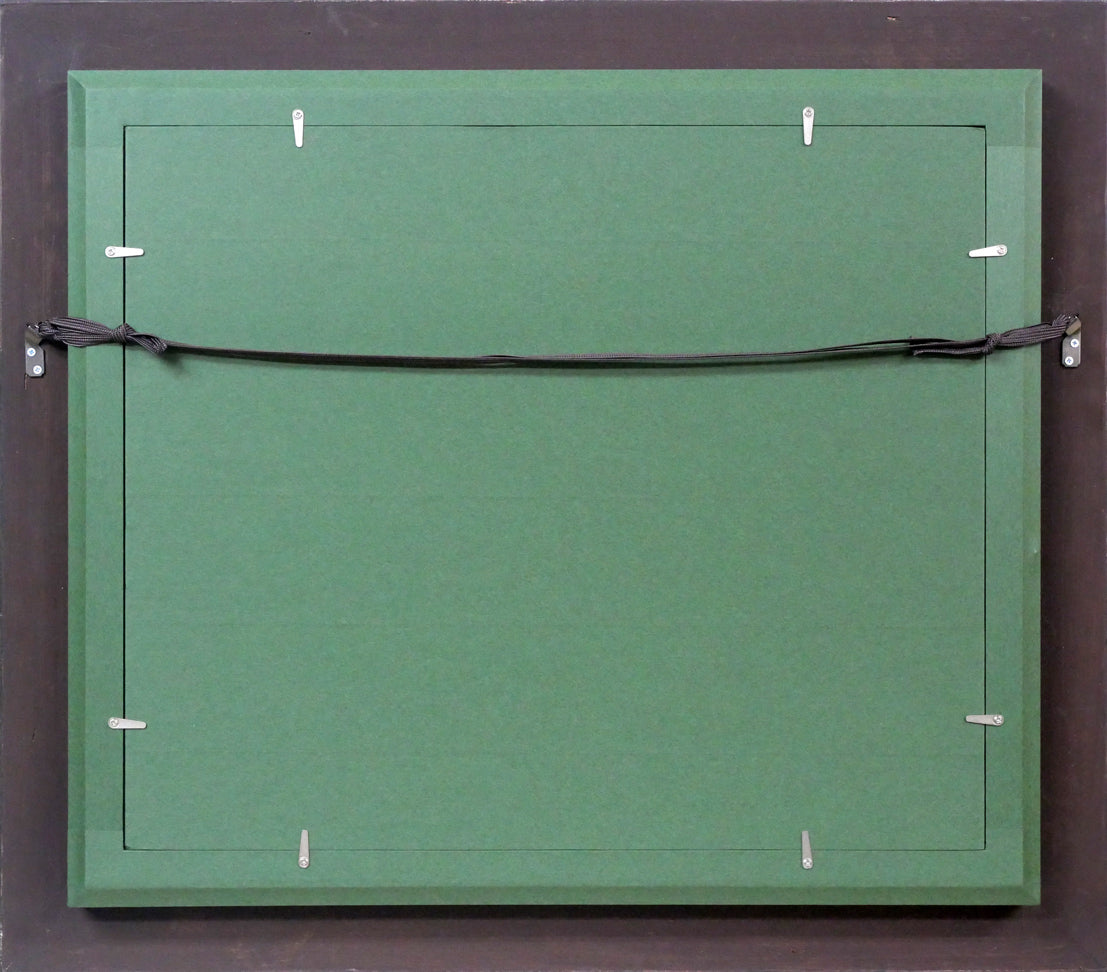 増田誠「アベニユ・デ・ゴブラン(パリ)」油絵・F8号 額縁裏側画像