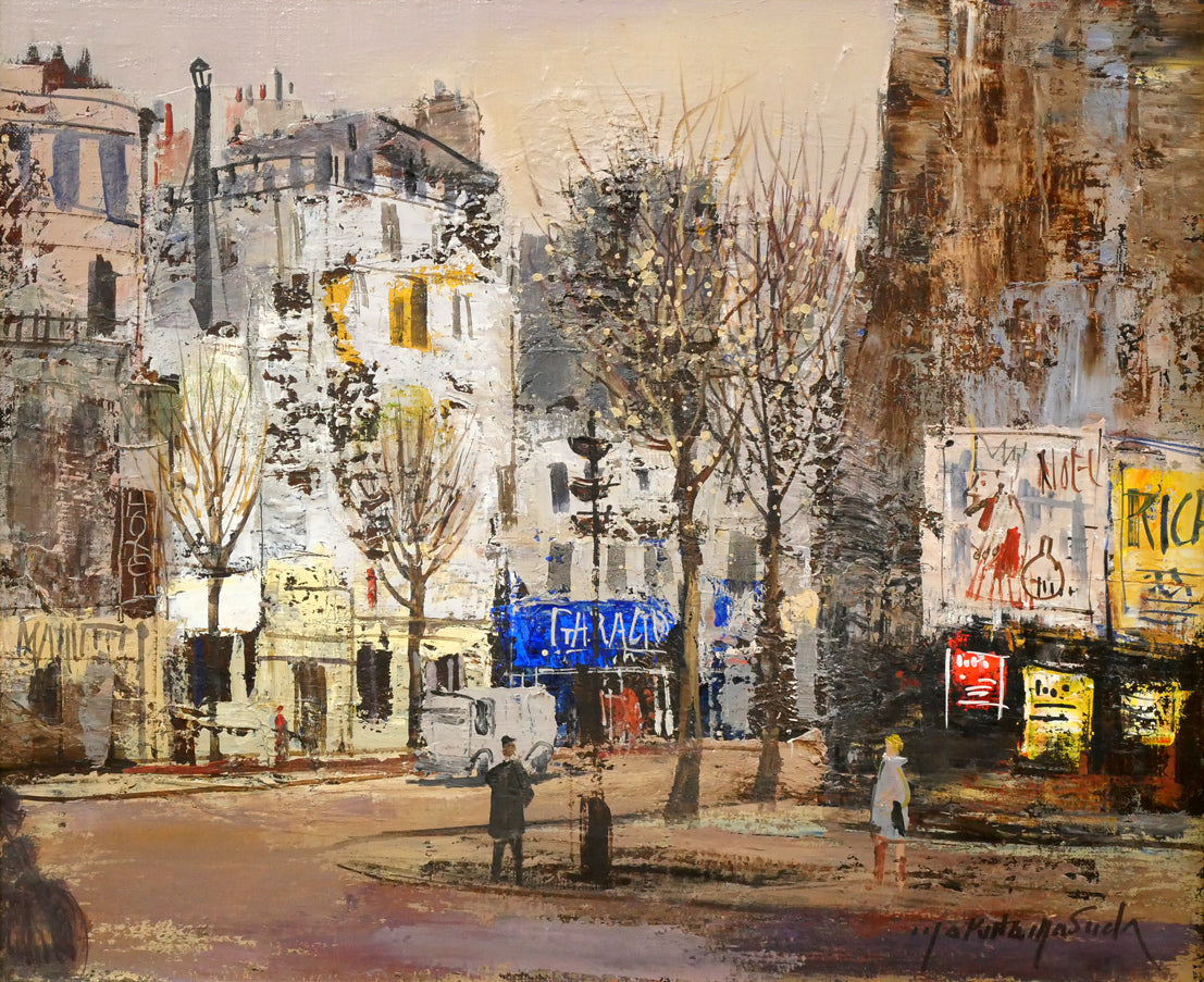 増田誠「アベニュ・ド・メン」油絵・F8号 作品全体画像