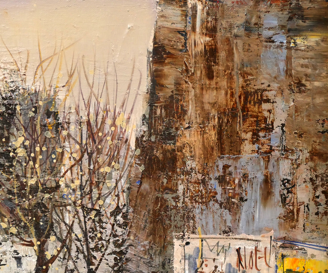 増田誠「アベニュ・ド・メン」油絵・F8号 拡大画像2