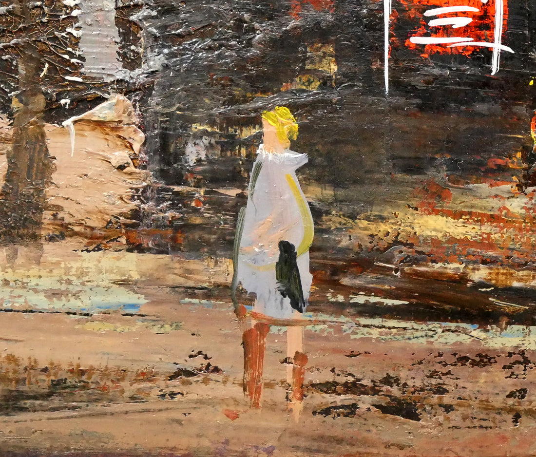 増田誠「アベニュ・ド・メン」油絵・F8号 拡大画像5