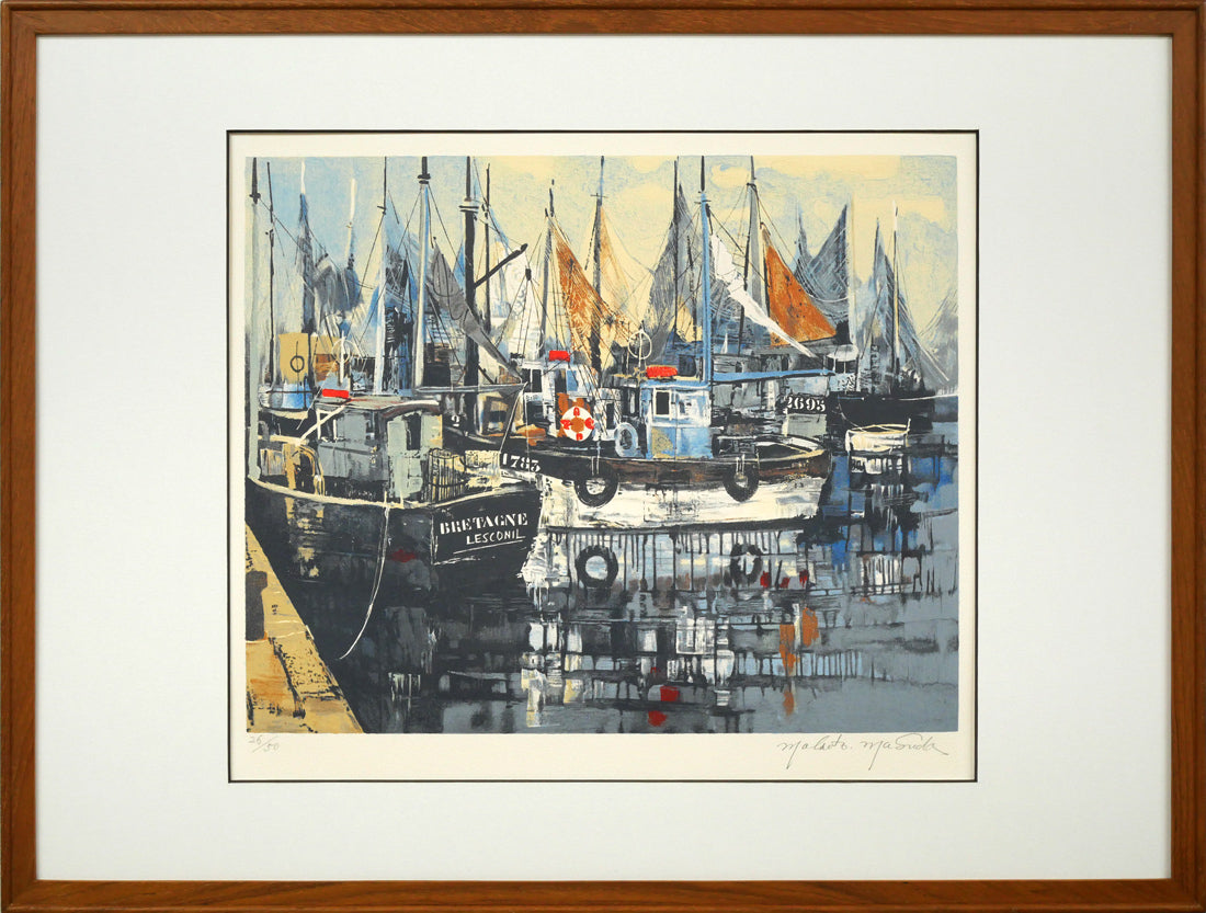 増田誠「ブルターニュー」リトグラフ