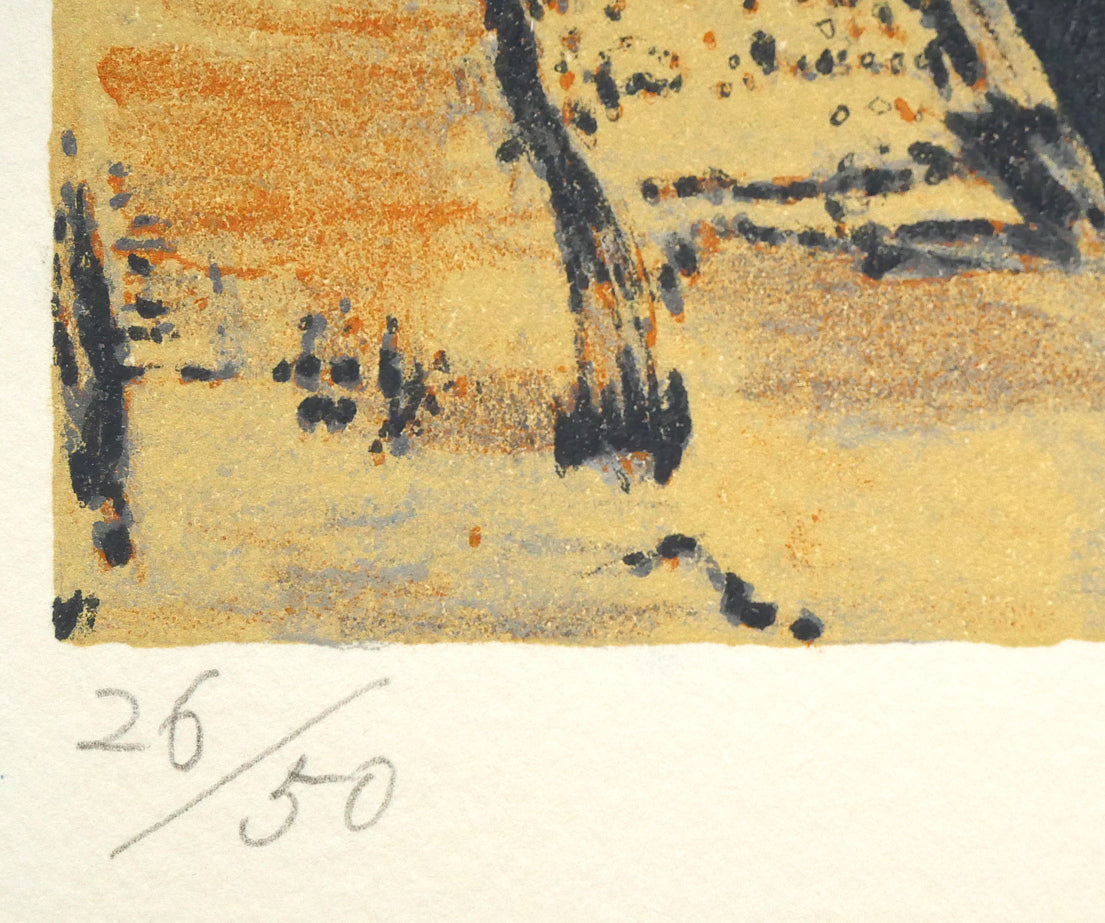 増田誠「ブルターニュー」リトグラフ 限定番号(ed,26/50)