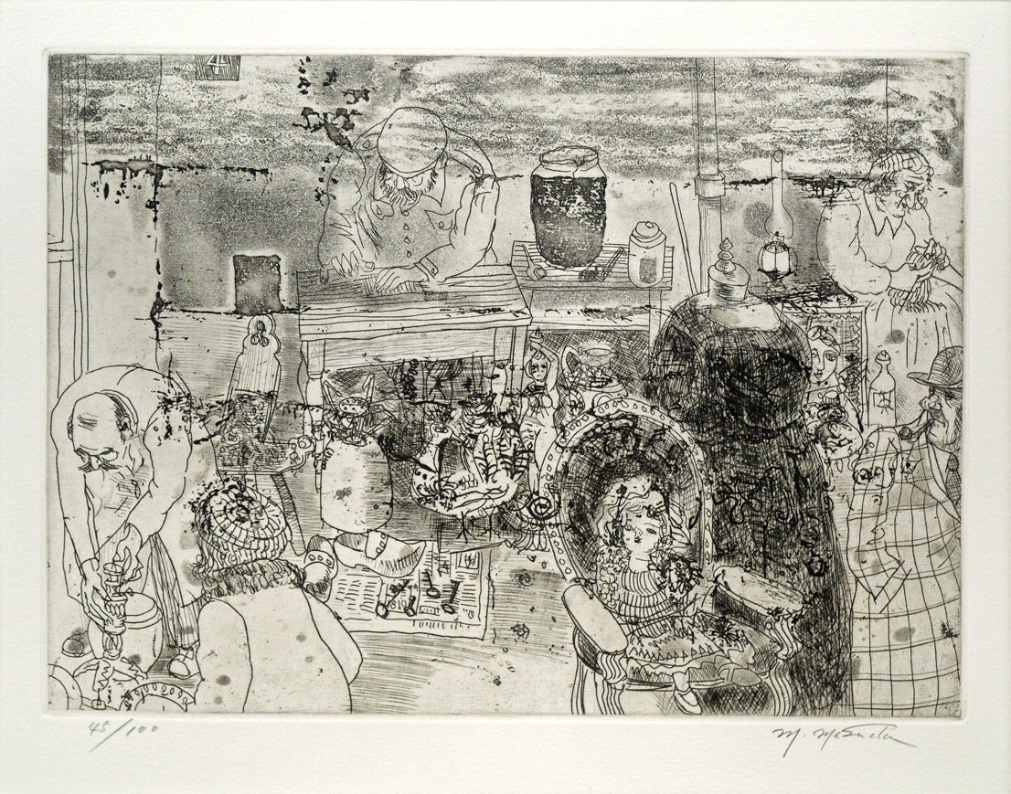 増田誠「エッチング1」銅版画 作品全体画像