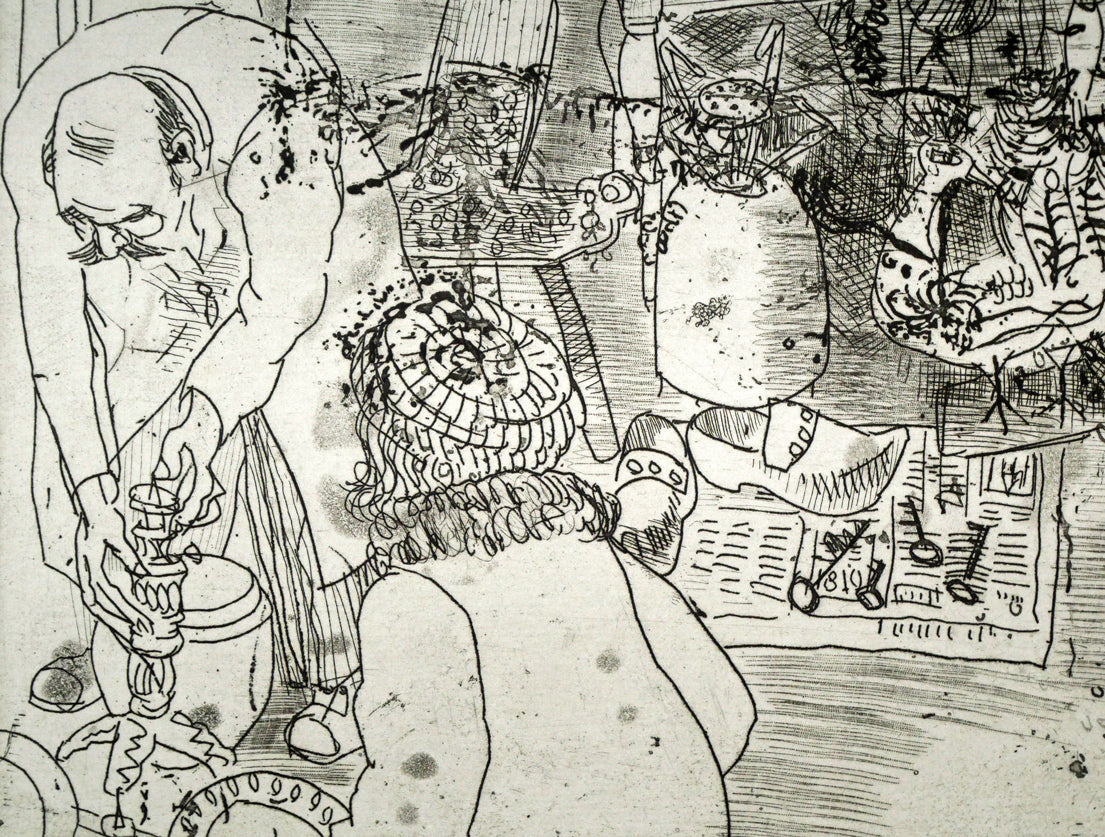 増田誠「エッチング1」銅版画 拡大画像3
