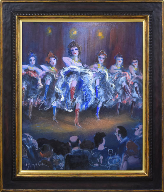 増田誠「フレンチカンカン」油絵・F15号