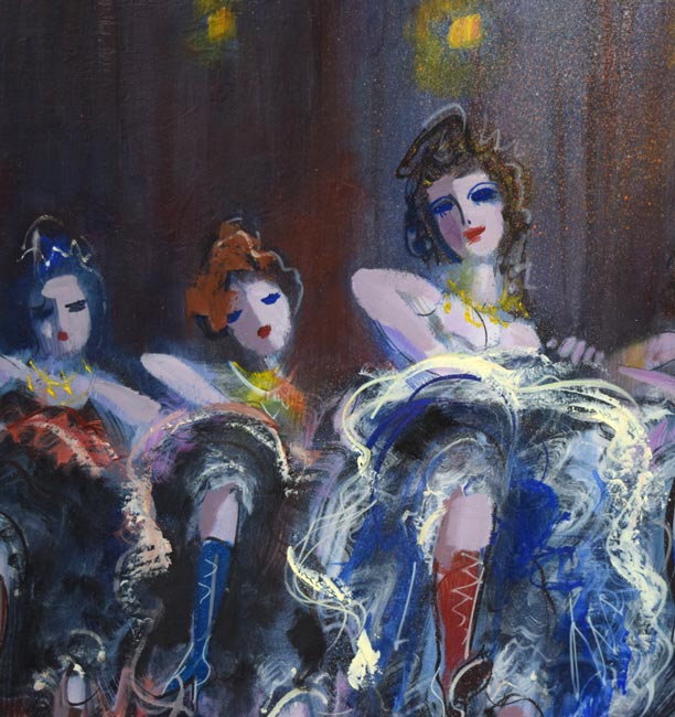 増田誠「フレンチカンカン」油絵・F15号 拡大画像1